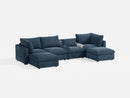 RUBIK V 4 Seats with 2 Ottomans & Pet Bed Module by LINSY HOME