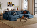 RUBIK V 4 Seats with 2 Ottomans by LINSY HOME