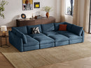 RUBIK V 4 Seats with 2 Corners & 2 Ottomans by LINSY HOME