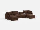 RUBIK V 4 Seats with 2 Ottomans & Pet Bed Module by LINSY HOME