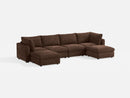 RUBIK V 4 Seats with 2 Ottomans by LINSY HOME