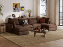 RUBIK V 4 Seats with 2 Ottomans by LINSY HOME