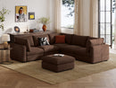 RUBIK V 4 Seats with Corner & Ottoman by LINSY HOME