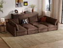 RUBIK V 4 Seats with 2 Corners & 2 Ottomans by LINSY HOME