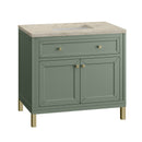 James Martin Chicago 36" Single Bathroom Vanity, Smokey Celadon