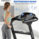 2.25HP Folding Treadmill with Bluetooth Speaker-Black by LJGDeals