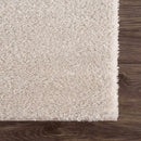 Heavenly Solid Beige Plush Rug