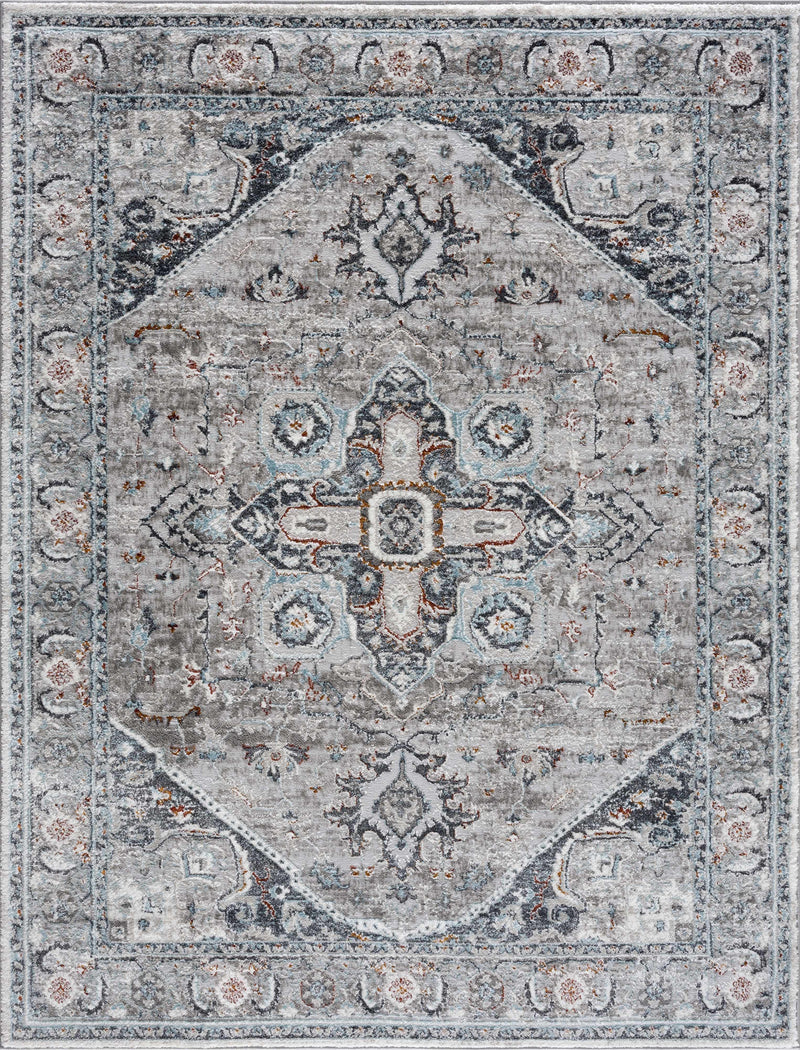 Liverpool Gray & Blue Area Rug