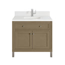 James Martin Chicago 36" Single Bathroom Vanity, Walnut Whisper