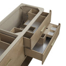 James Martin Lucian 72" Double Bathroom Vanity, Pebble Oak