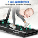 2.25HP Folding Treadmill with Bluetooth Speaker-Black by LJGDeals