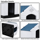 Indoor/Outdoor Waterproof Plastic Dog House Pet Puppy Shelter by LJGDeals