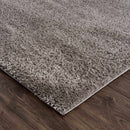 Heavenly Solid Gray Plush Area Rug