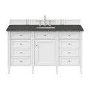 James Martin Brittany 60" Single Bathroom Vanity, Bright White