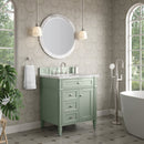 James Martin Brittany 30" Single Bathroom Vanity, Sage Green