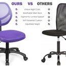 Low-back Computer Task Chair with Adjustable Height and Swivel Casters by LJGDeals