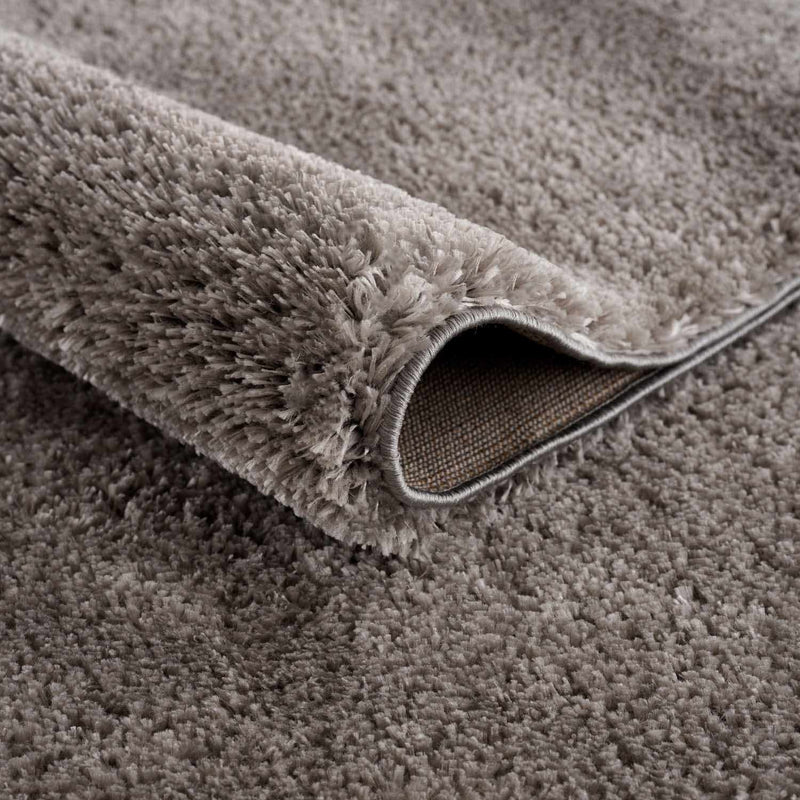 Heavenly Solid Gray Plush Rug