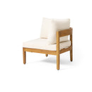 Brooklyn 3-Pieces Patio Conversation Set, Teak+Beige