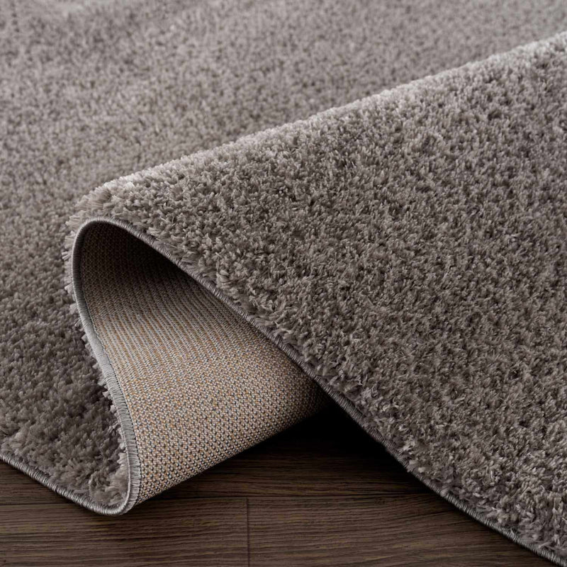 Heavenly Solid Gray Plush Rug