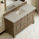 James Martin Brookfield 60" Single Bathroom Vanity, Pecan