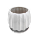 6 inch Grey Glazed Ceramic Contour Planter
