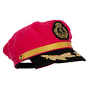 Adjustable Sailor Captain Hat with Side Gold Buttons