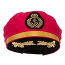 Adjustable Sailor Captain Hat with Side Gold Buttons