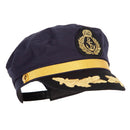 Adjustable Sailor Captain Hat with Side Gold Buttons