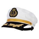 Adjustable Sailor Captain Hat with Side Gold Buttons