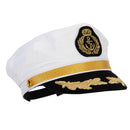 Adjustable Sailor Captain Hat with Side Gold Buttons