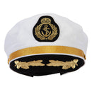 Adjustable Sailor Captain Hat with Side Gold Buttons