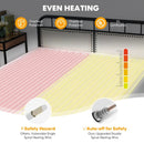 Safe Electric Heated Mattress Pad with 4 Size 8 Temperature 10-Hour Timer-Queen size by LJGDeals