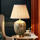 GobekUsa American Style Ceramic Table Lamp Bedroom Living Room Study Tea Table Lamp