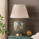 GobekUsa American Style Ceramic Table Lamp Bedroom Living Room Study Tea Table Lamp
