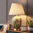 GobekUsa American Style Ceramic Table Lamp Bedroom Living Room Study Tea Table Lamp