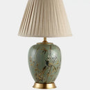 GobekUsa American Style Ceramic Table Lamp Bedroom Living Room Study Tea Table Lamp