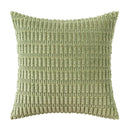 Sage green corduroy velvet pillowcase set of 2 living room cushions by Decorbites