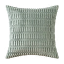 Sage green corduroy velvet pillowcase set of 2 living room cushions by Decorbites