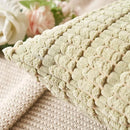 Sage green corduroy velvet pillowcase set of 2 living room cushions by Decorbites