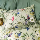 GobekUsa 1400TC Egyptian Cotton Bird Floral Bedding Set - Luxury 4Pcs