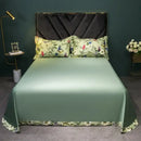 GobekUsa 1400TC Egyptian Cotton Bird Floral Bedding Set - Luxury 4Pcs