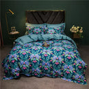 GobekUsa 1400TC Egyptian Cotton Bird Floral Bedding Set - Luxury 4Pcs