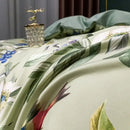 GobekUsa 1400TC Egyptian Cotton Bird Floral Bedding Set - Luxury 4Pcs