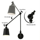 GobekUsa Adjustable Telescopic Wall Lamp for Indoor Lighting in Living Room, Bedroom, Study