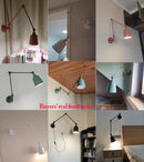 GobekUsa Adjustable Telescopic Wall Lamp for Indoor Lighting in Living Room, Bedroom, Study