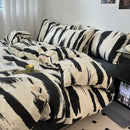 GobekUsa Grid Print Cotton Bedding Set for Single Double Beds