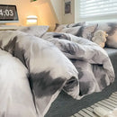GobekUsa Grid Print Cotton Bedding Set for Single Double Beds