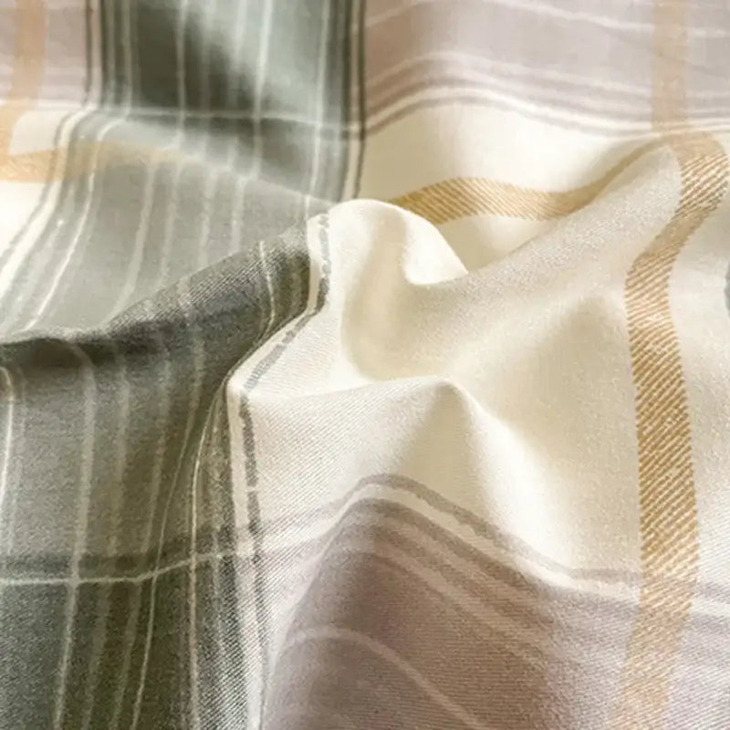 GobekUsa Grid Print Cotton Bedding Set for Single Double Beds, photo 6 of 21