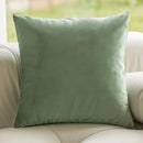 Sage green plant jacquard pillow covers living room decor by Decorbites