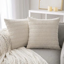 Sage green ribbed corduroy throw pillow cover living room decor by Decorbites